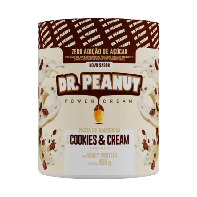 Pasta De Amendoim (Pote 600g) - Cookies & Cream
